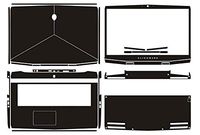 Special Black Brushed Skin stickers Cover guard For 2019 release New Alienware M17 17.3"
