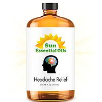 Headache Relief Blend Essential Oil (Huge 16oz Bottle) Bulk Headache Relief Blend Oil - 16 Ounce
