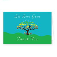All Occasion Let Love Grow Thank You Cards - 4 x 6 Cards with envelopes - Available in 25, 50 and 100 Packs