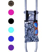 Crutcheze USA Made Premium Crutch Bag - Lightweight Pouch for Crutches with 3 Pockets - Tote Fits Adult & Youth Crutches - Accessories for Underarm Crutches (Digital Camo)