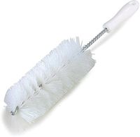 Carlisle 4119702 Sparta Valve & Fitting Straight Brush, White Polyester Bristles, 7-1/2" L x 3" Dia. Brush, 15" Overall Length (Case of 12)