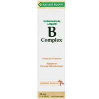 Nature's Bounty Vitamin B Complex Sublingual Liquid 2 oz ( Pack of 4)