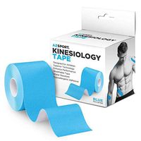 AZSPORT Kinesiology Tape Waterproof Kinesio Tape for Sport and Therapy, Uncut 2 Inchx16 Foot Roll, Blue
