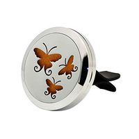 FTXJ Car Auto Vent Outlet Air Freshener Essential Oil Diffuser Locket Fragrance Clip (C)