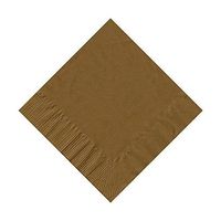 200 Gold (4 Pks of 50) 2 Ply 10 X 10" Plain Solid Color Beverage Cocktail Napkins