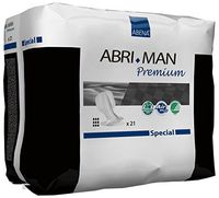 Abena Abri-Man Male Pouch Incontinence Pads, Special, 21 Count