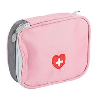 Yosooo First Aid Bag, Portable Pharmacy Kit First Aid Kit Emergency Pharmacy Kit(Pink)