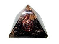 Jet Energized Tourmaline Orgone Pyramid Healing Pain Relief Blessings Cleansings Purification Free Booklet Crystal Therapy Image is JUST A Reference.