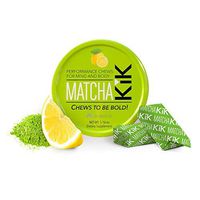Matcha KiK Performance Chews - Mental Focus, Energy. Premium Japanese Matcha with D-Ribose and Green Tea Caffeine, Gluten-Free, Non-GMO, Vegan, Lemon Flavor Chews, 6 Chews Per Tin (Bundle of 3)
