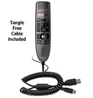 YBS Philips LFH3600-CC SpeechMike Premium Precision Microphone with Integrated Barcode Scanner and USB Coiled Cord - Push Button Operations