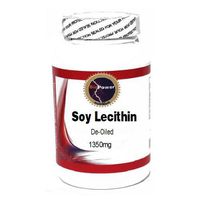Soy Lecithin 1350mg De-Oiled 100 Capsules # BioPower Nutrition