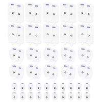 Premium Quality TENS Electrodes, 60 Pack Assortment with Small, Large and XL TENS Replacement Electrode Pads for TENS Units, Discount TENS Brand (Mega, 60 Pack)