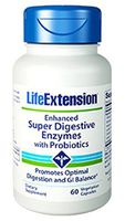 Enhanced Super Digestive Enzymes with Probiotics 60 Vegetarian Capsules-Pack-3