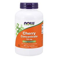 NOW Supplements, Cherry Concentrate (Prunus serotina)750 mg, 10:1 Fruit Concentrate, 180 Veg Capsules