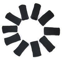 CTKcom 10PCS Stretchy Finger Protector Sleeve, Support Arthritis Sports Aid(Black)