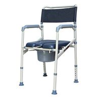 XWZJY Height Adjustable Obesity Bedside Commode Chair Portable Toilet 3 in 1 Pregnant Bath Stool with Safety Steel Frame Bathroom Support for Elderly Disabled