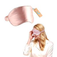 Jenleestar Natural Silk Sleep Eye Mask - 100% of The Blindfolded Sleep Mask, Soft Eye Cover Eyeshade for Night Sleeping, Travel, Nap - Best Night Blinder Eyeshade for Men Women