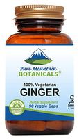 Ginger Capsules - 90 Kosher Vegan Caps with 1000mg Organic Ginger Root