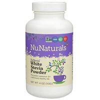 NuNaturals White Stevia Powder, All Purpose Natural Sweetener, Sugar Free, 4 Ounce