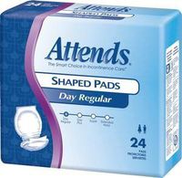 Attends Shaped Pads - Day Plus - 96 Each / Case