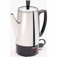 Presto 02822 6-Cup Stainless Steel Coffee Maker, 2822, silver