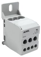 Distribution Block, 8-4 AWG Input, 2x8-4 & 4x14-10 AWG Output, 80A, 6 Outputs, DIN Rail or Panel Mount