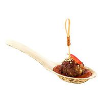 Bamboo Leaf Spoon, Wooden Spoon - 5 Inches - Eco-Friendly, Organic, Disposable Bamboo Spoons - 100ct Box - Restaurantware