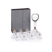 HANGER® Cupping Transparent 12 Cans Chinese Cupping Massage Therapy Set Different Size - Facelift Pain Relief Reduce Cellulite Lymph Drain Anti-aging Cellulite Wrinkle Gifts for Family and Friends