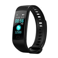 Sphygmomanometer,Heart Rate Monitoring,Intelligent Light Screen,Calorie Consumption Record,Blood Oxygenation Test,Sleep Monitoring Motion Synchronization Blood Pressure Monitor,Black