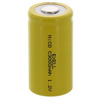 Exell C Size 1.2V 3000mAh NiCD Flat Top Rechargeable Battery for high power static applications (Telecoms, UPS and Smart grid), electric mopeds, meters, radios, RC devices, electric tools