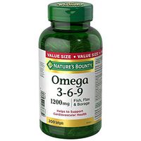 Nature's Bounty Omega-3-6-9 1200mg 200 count