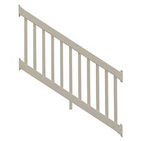 Weatherables Naples 36 in. x 96 in. Khaki Vinyl Stair Railing Kit