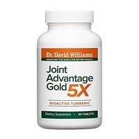 Dr. David Williams' Joint Advantage Gold 5X + Turmeric for Nagging Joint Discomfort and Lasting Relief, 180 Tablets (30-Day Supply)