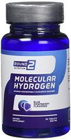 Round 2 Nutrition Blue Raspberry Flavored Molecular Hydrogen Tablets, 30 Count, 650mg Maximize Performance & Accelerate Recovery