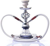 Acrylic Arab Hookah Set Smoking Water Pipe Hose Remote Complete Set Tobacco for Hookah Bowl Double Pipe Hookah