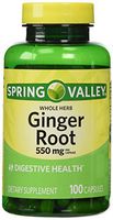 Spring Valley - Ginger Root 550 mg, 100 Capsules
