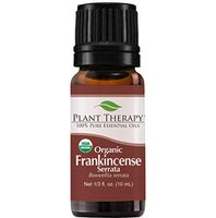 Plant Therapy Frankincense Serrata Organic Essential Oil 100% Pure, USDA Certified Organic, Undiluted, Natural Aromatherapy, Therapeutic Grade 10 mL (⅓ oz)