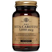 Dry Beta-Carotene 3,000 mcg Tablets - 250 Count