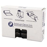Inteplast Group High-Density Can Liner, 24 X 33, 16Gal, 6Mic, Black, 50/Roll, 20 Rolls/Carton