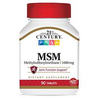 21st Century MSM 1000 mg Tablets, 90 Count