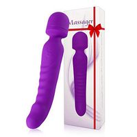 Handheld Personal Wireless Massage Wand Body Therapeutic Massager with Heating Mode - Quiet - Suitable for Massage on Back Legs Hand Pains