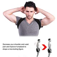 Shoulder Support, Adjustable Back Shoulder Posture Correction Band Corrector Humpback Back Pain Relief Corrector Brace for Men and Women