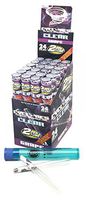 Cyclones Grape Flavored Pre Rolled Cones Clear (24 Packs/Full Box) with Rolling Paper Depot Kewl Tube