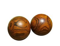 WEI PIN CHIA Healthy Wooden Grip Balls for Hand Strengthening Stress Anxiety Relief – 50mm Round Funny Gift