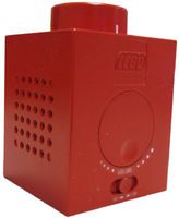 LEGO Red Brick Block AM/FM Radio with Built in Speaker Stackable