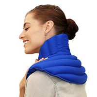 My Heating Pad for Neck and Shoulder Plus - Microwavable & Reusable Lavender Scented Wrap for Shoulder & Neck Pain, Stiff Muscles, Heachaches & Anxiety Relief (Blue Lavender Plus)