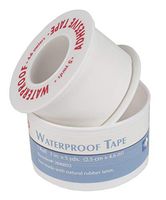 AMZ Medical Pack of 12 Waterproof Tape. Self-Tearing Medical Tapes 1" x 5 yds. Non-sterile Adhesive Tapes for General Wound Care. Single use Rolls. Hypoallergenic, Latex-Free.