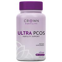 Crown Fertility Ultra PCOS. Female Fertility Supplement Vitamin to Relieve Symptoms of PCOS and Help Aid Hormones- 60 Capsules (30-Day Supply - Packaging May Vary