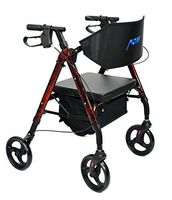 MOBB Healthcare Aluminum Lightweight Rollators - 6" Wheels (Red)