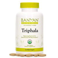 Banyan Botanicals Triphala Tablets - Organic Triphala Supplement with Amla, Haritaki & Bibhitaki – for Daily Detoxifying, Cleansing, Rejuvenating* – 180 Tablets – Non-GMO Sustainably Sourced Vegan